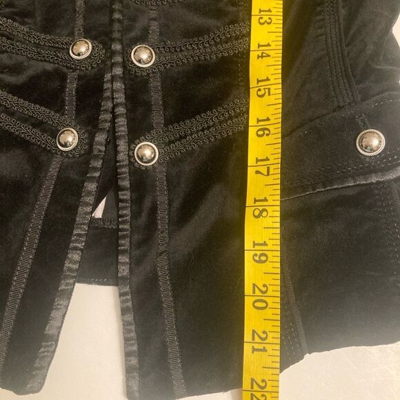 WHBM Velvet Black Military Cavalry Jacket - Picture 4 of 9